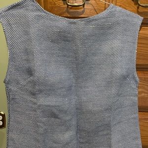 NWT Ann Mashburn Fringe Suri linen blend top